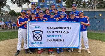 11 year old Baseball All Stars - District 2 Champions